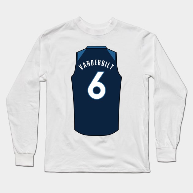 Jarred Vanderbilt Jersey Long Sleeve T-Shirt by Mortimermaritin